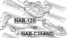 FEBEST NAB-C354WD Control Arm-/Trailing Arm Bush